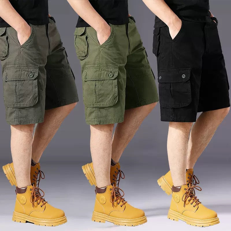 Herren Cargo Shorts Praktisch Vielfach Taschen Verstellbar