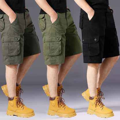 Herren Cargo Shorts Praktisch Vielfach Taschen Verstellbar