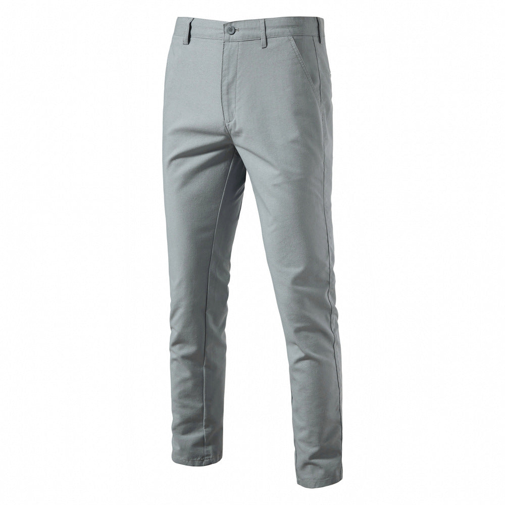 Herren Chino Hose Bequem Elastisch Slim Fit