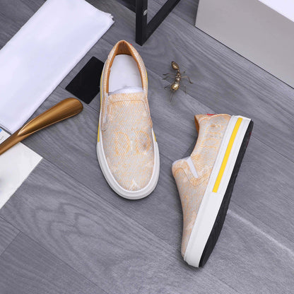 Damen Sneaker Slip-On Elastisch Atmungsaktiv Bequem