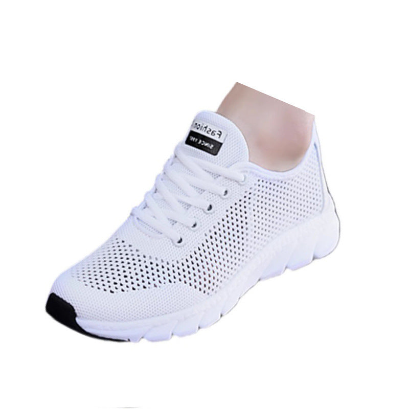 Damen Sneaker Sport Mesh Laufschuhe Schwarz