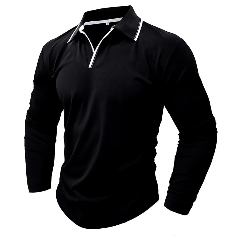 Herren Langarmshirt Funktionsshirt Reißverschluss Sportlich