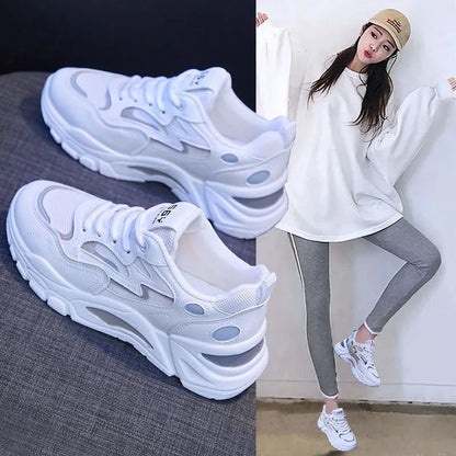 Damen Laufschuhe Sportlich Atmungsaktiv Mesh Freizeit