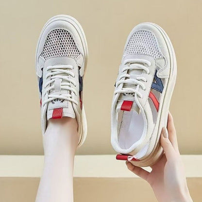 Damen Sneaker Atmungsaktiv Chunky Schuhe Mit Cut-Out-Design