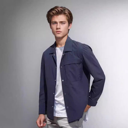 Herren Utility-Jacke Leicht Praktisch Modern - BerlinGlamour