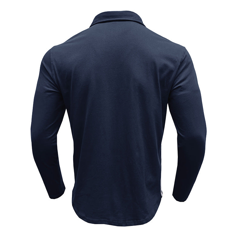 Elegantes Herren Langarmhemd Moderner Kragen