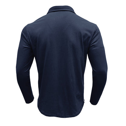 Elegantes Herren Langarmhemd Moderner Kragen