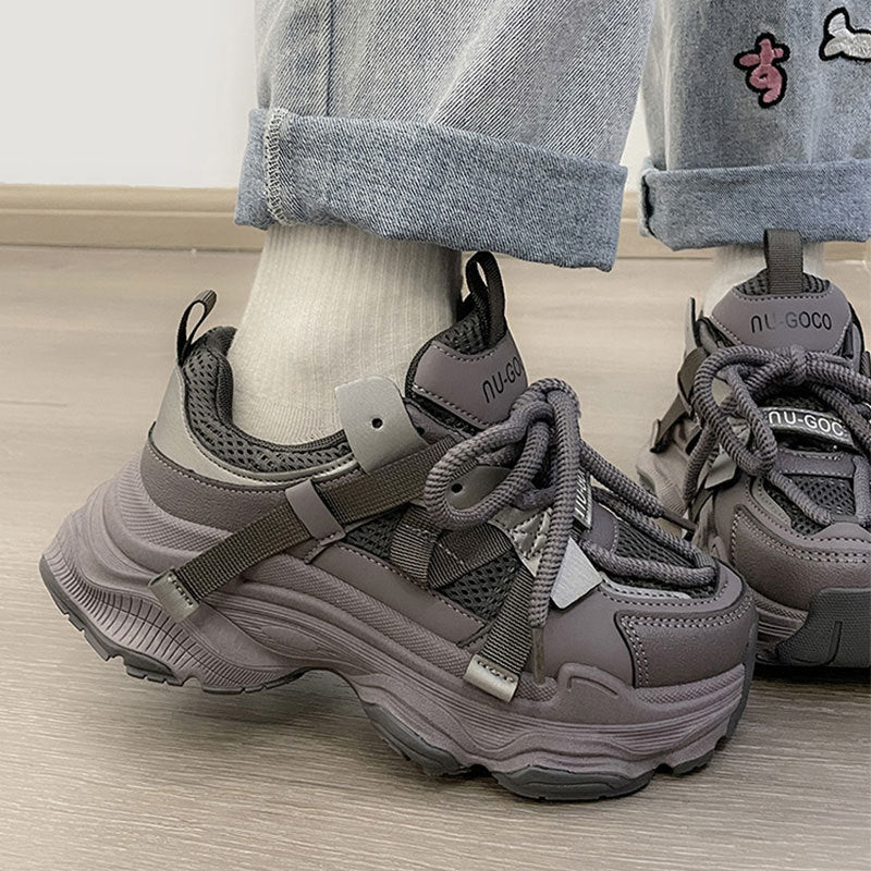 Damen Sneaker Sportlich Atmungsaktiv Stabiler Sohle
