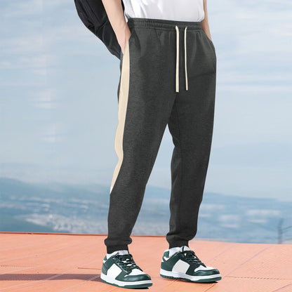 Herren Freizeithosen Elegante Mit Kontraststreifen Modern