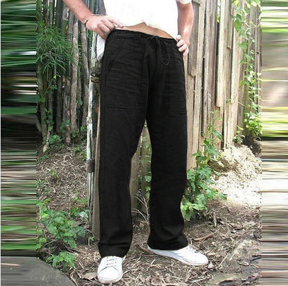 Herren Freizeithose Bequem mit Kordelzug und großen Taschen