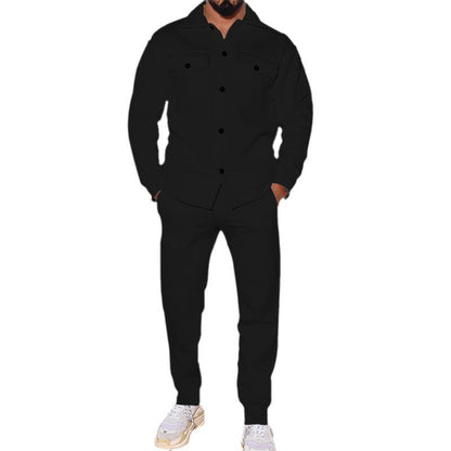 Herren Jogginghose Set Hemd Casual Streetwear