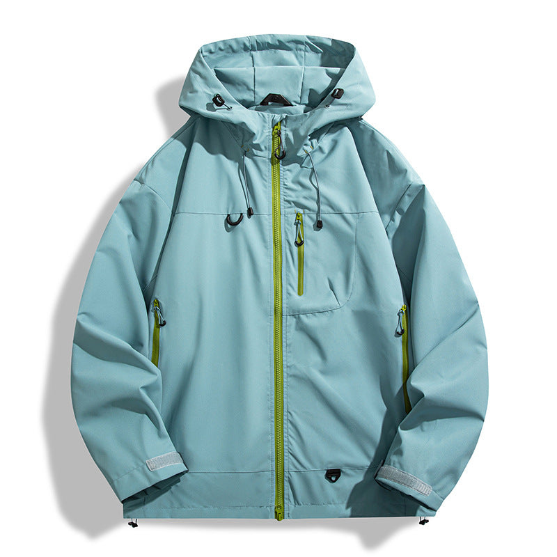 Wasserdichte Herren Outdoor-Jacke mit Kapuze Atmosaktiv