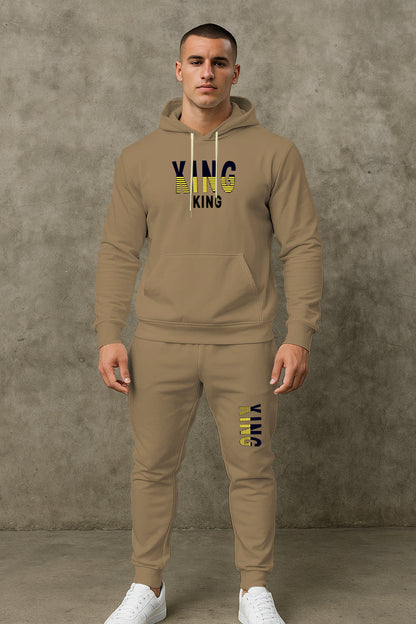 Herren Sportset Hoodie Jogginghose Set Sportlich Bequem