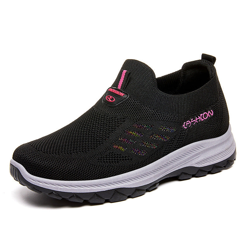 Damen Laufschuhe Bequem Slip-On Schnelllaufschuhe Rutschfest