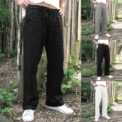 Herren Freizeithose Bequem mit Kordelzug und großen Taschen - BerlinGlamour