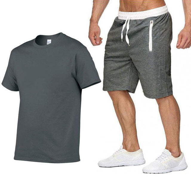 Herren Sportbekleidung Set: T-Shirt und Shorts Casual Style