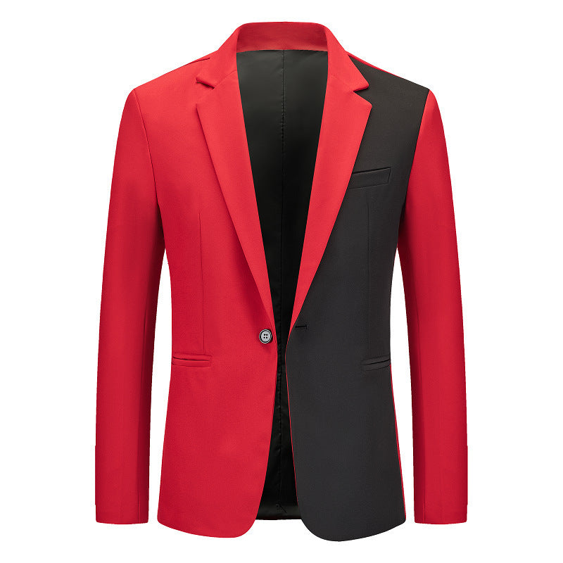 Herren Blazer Moderner Schnitt Kontrastierung Elegant - BerlinGlamour