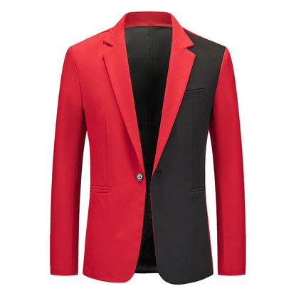 Herren Blazer Moderner Schnitt Kontrastierung Elegant - BerlinGlamour