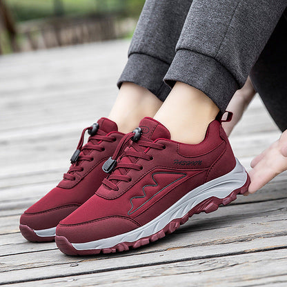 Damen Sportliche Laufschuhe Rutschfest Elastisch Schnellverschluss