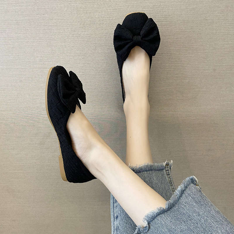 Damen Ballerinas mit Schleife Moderne Frauen Schuhe