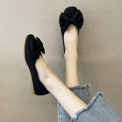 Damen Ballerinas mit Schleife Moderne Frauen Schuhe