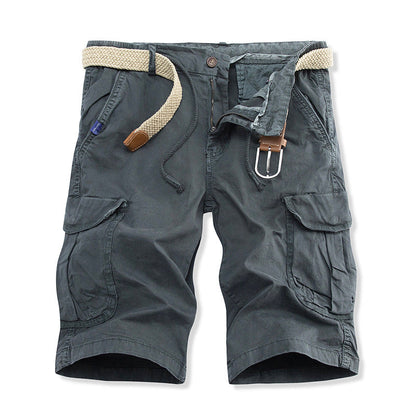 Herren Cargoshorts Bequem mit Taschen und Kordelzug