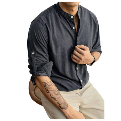 Herren Hemd Slim Fit Gestreift Elegantes Design