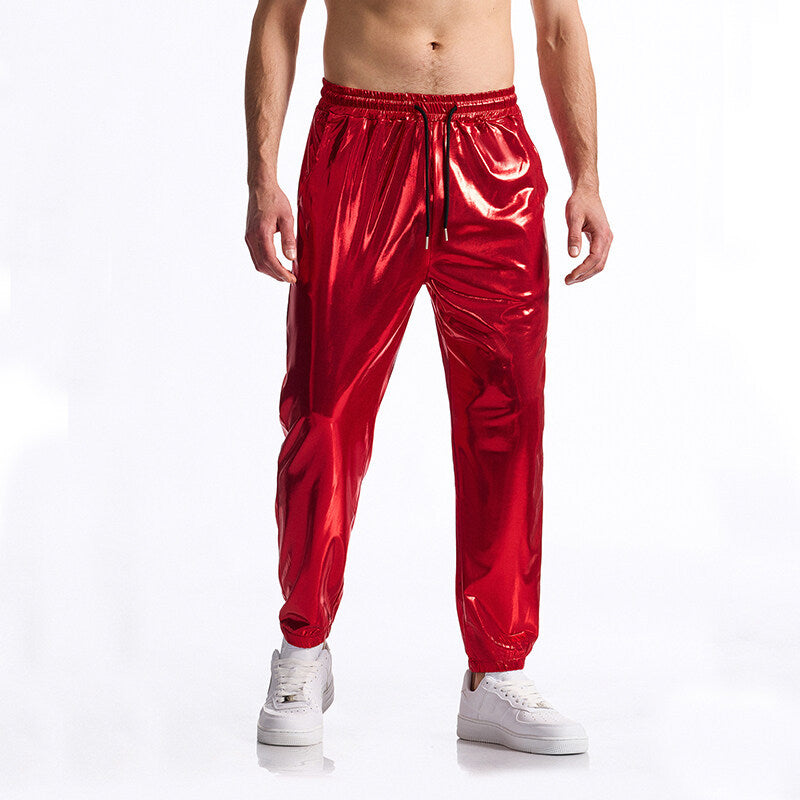 Herren Jogginghose Sportlich Elastisch Mit Reißverschluss Taschen