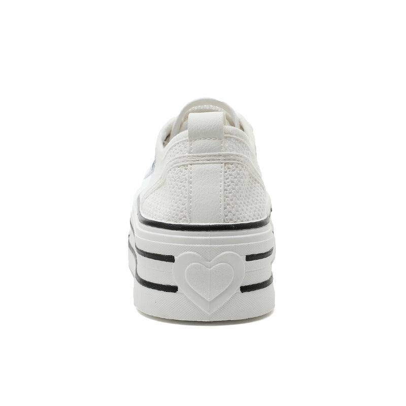 Damen Plateau Sneaker Atmungsaktiv Komfort Größe