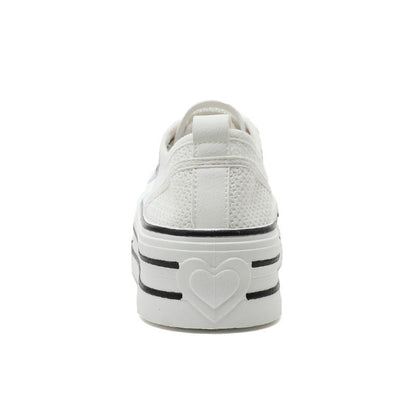 Damen Plateau Sneaker Atmungsaktiv Komfort Größe