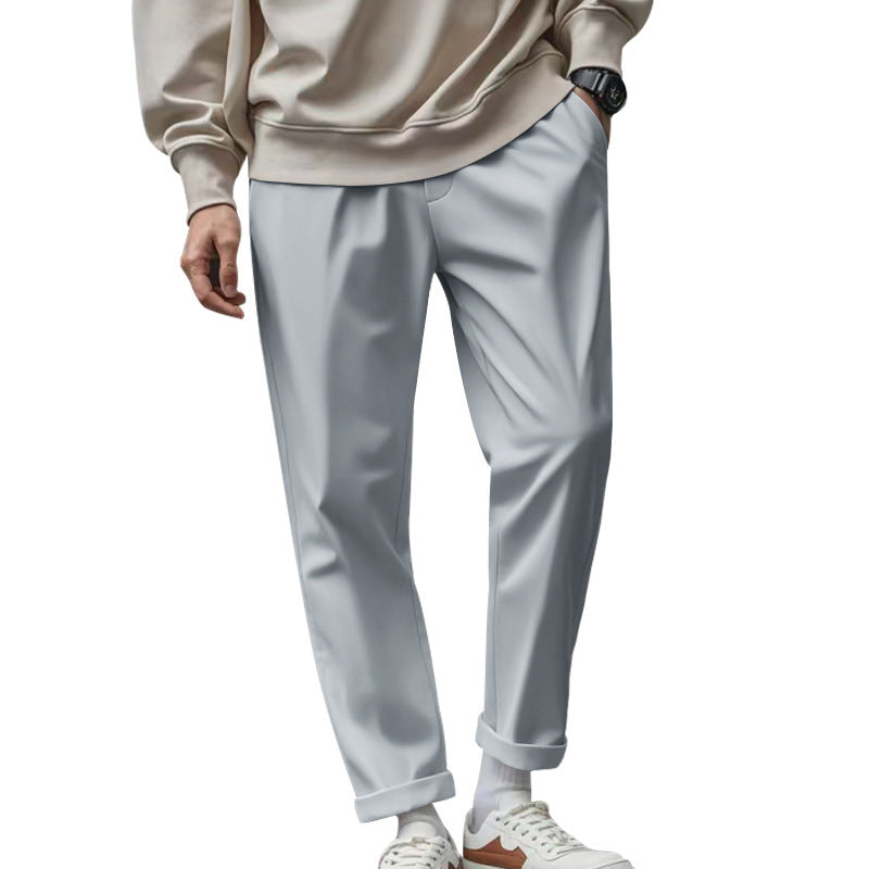 Herren Chino-Hose Bequem Atmungsaktiv Slim-Fit