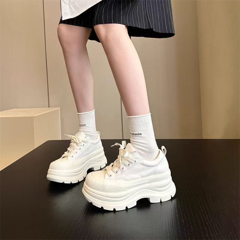 Damen Sneaker High-Top atmungsaktiv dicke Sohle Sportlich
