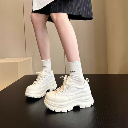 Damen Sneaker High-Top atmungsaktiv dicke Sohle Sportlich