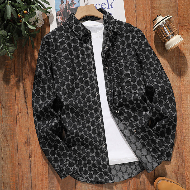 Herren Denim-Jacke Modisch Oversized Trendig