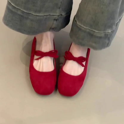 Damen Ballerinas Schleifen-Design Komfortabel Elegant