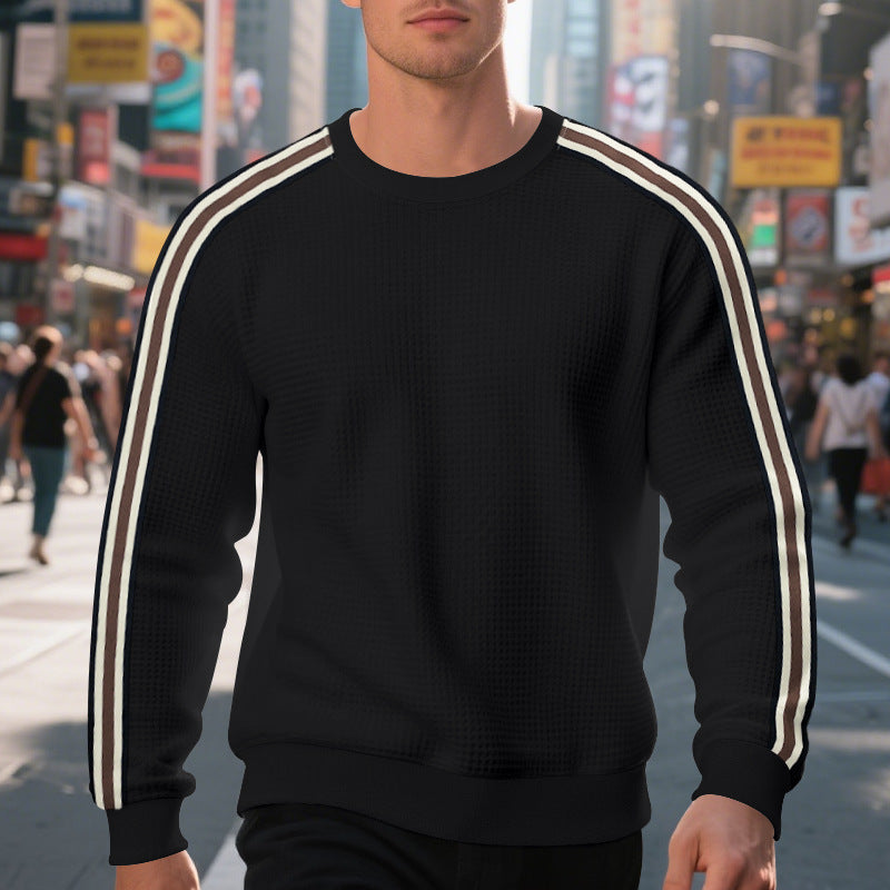 Herren Sweatshirt Sportlich mit Streifen Modern