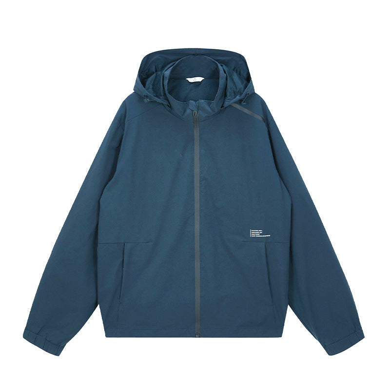 Herren Outdoor-Jacke Wasserdicht Verstellbare Kapuze Leicht
