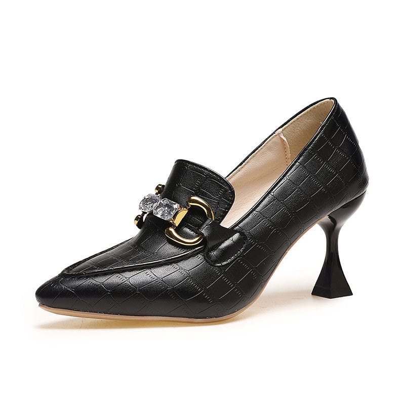 Damen Pumps Hochhackig mit Schnalle Modern Elegant