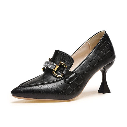 Damen Pumps Hochhackig mit Schnalle Modern Elegant