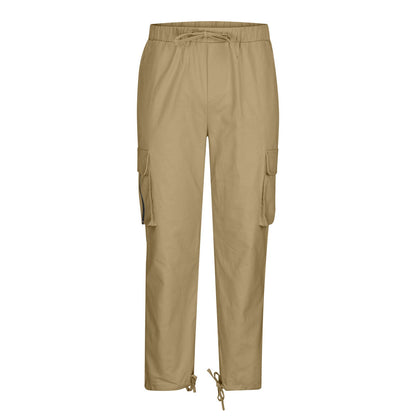 Herren Cargo-Hose Bequem mit verstellbarem Bund und Taschen