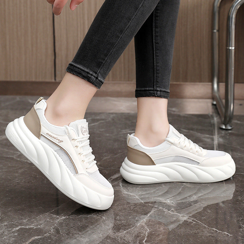 Damen Plateau Sneaker Modisch Hochwertig