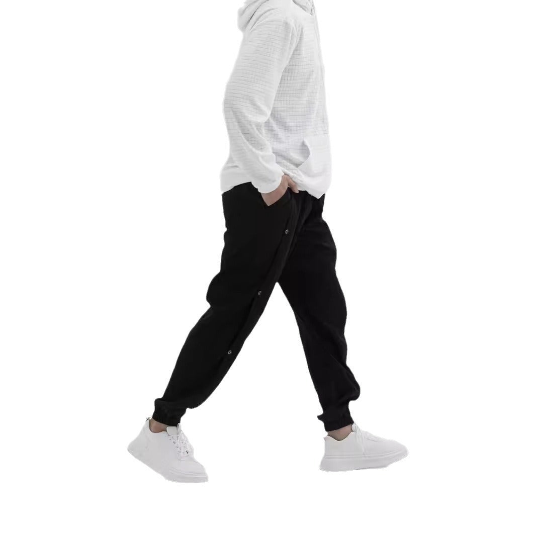 Herren Cargo-Hose Modern Elastisch Mit Knöpfen