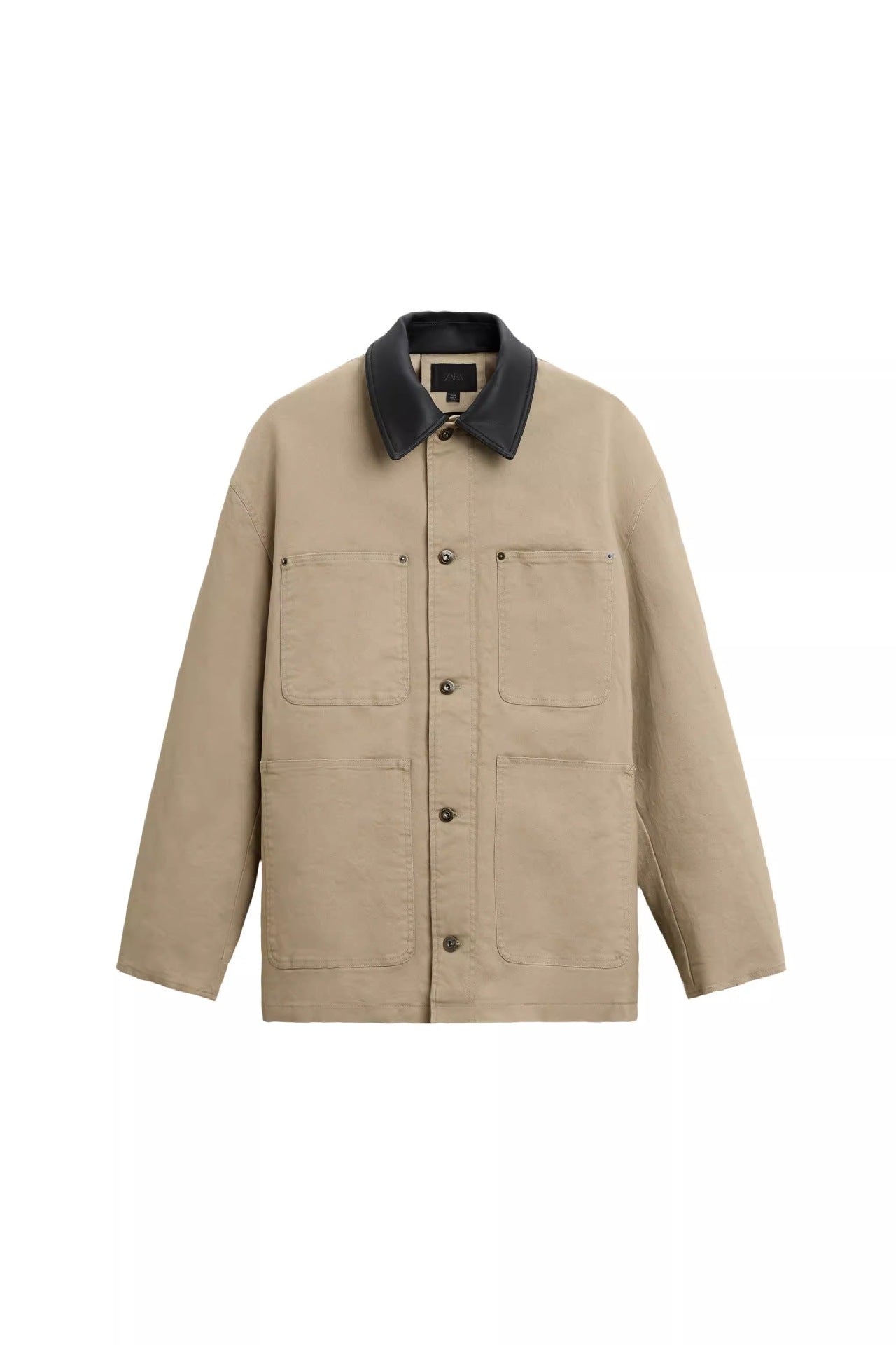 Männer Utility-Jacke Modern mit großen Taschen und verstellbarem Kragen