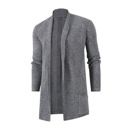 Herren Strickjacke Offener Schnitt Mit Taschen Großzügig
