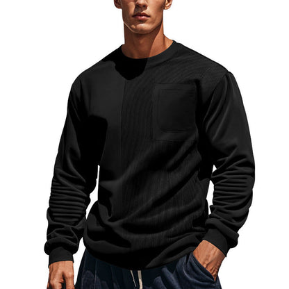 Ein moderner Sweatshirt mit Struktur und Brusttasche. - BerlinGlamour