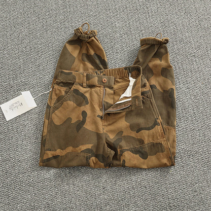 der neue Titel: Stylisches Camouflage-Design Herren Cargohose mit elastischem Bund und praktischen Taschen