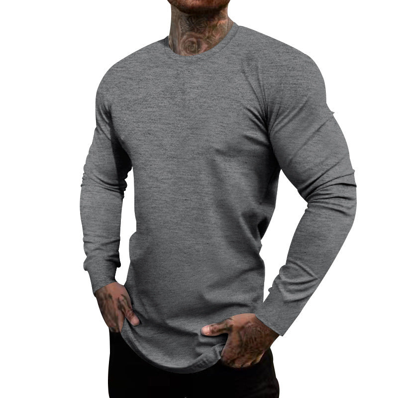 Herren T-Shirt Langarm Elastisch Feuchtigkeitstransportierend