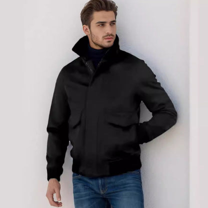 Herren Übergangsjacke Modern mit Hochkragen Trendy