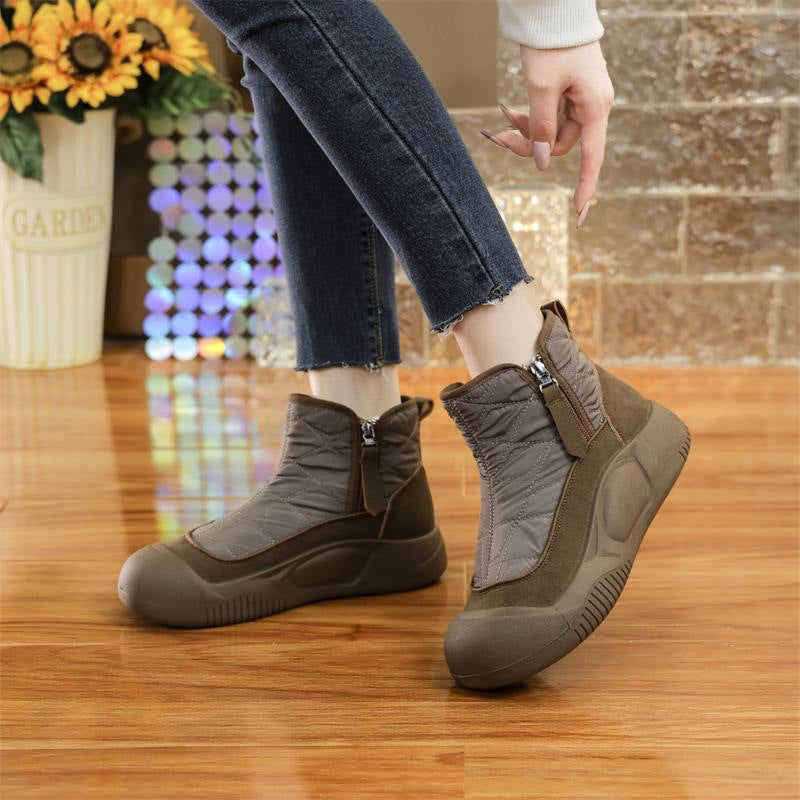 Damen Winterstiefel Warm Waterproof Elastisch Komfort