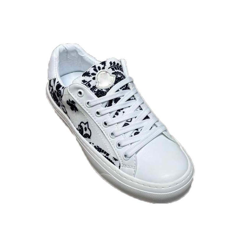 Damen Sneaker Blumenmuster Weich Komfortabel